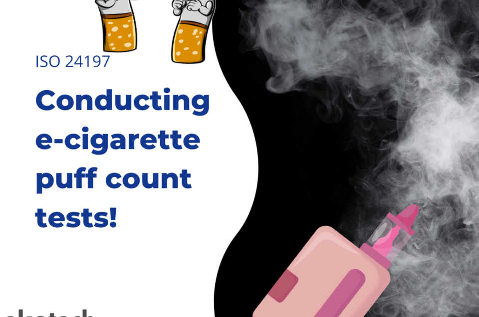 Conducting e-cigarette puff count tests in accordance with the ISO 24197 standard
